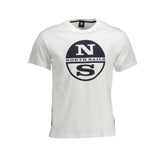 North Sails White Cotton Men T-Shirt -   -  North Sails.